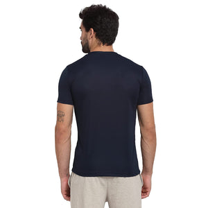 USI Uni Style Image Mens Active Fit Round Neck T-Shirt Color Navy