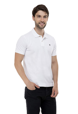 USI Uni Style Image Mens Smart Fit Con 11 Polo T-Shirt Color: White