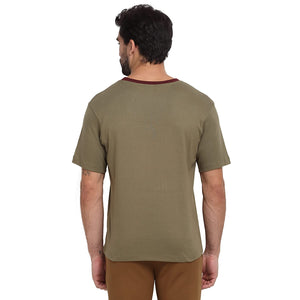 USI Uni Style Image Classic Round Neck Tshirt with Rib Color Olive