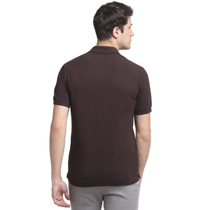 USI Uni Style Image Mens Smart Fit Con 11 Polo T-Shirt Color: Coffee