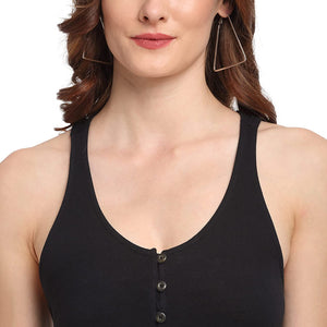 USI Uni Style Image Women's Black Tank Top