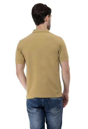 USI Uni Style Image Mens Smart Fit Con 11 Polo T-Shirt Color: Khaki