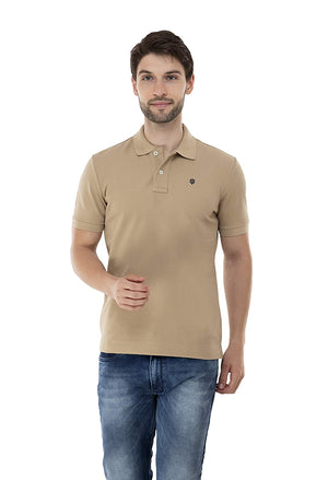 Open image in slideshow, USI Uni Style Image Mens Smart Fit Con 11 Polo T-Shirt Color: Beige
