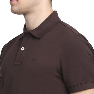 USI Uni Style Image Mens Smart Fit Con 11 Polo T-Shirt Color: Coffee Large