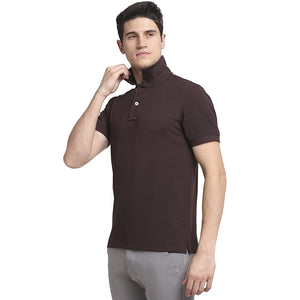 USI Uni Style Image Mens Smart Fit Con 11 Polo T-Shirt Color: Coffee