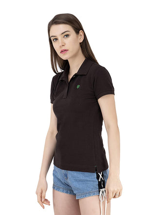 USI Uni Style Image Women's Polo Color-Coffee