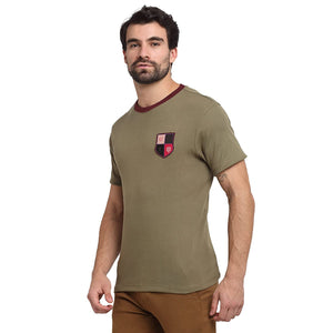 USI Uni Style Image Classic Round Neck Tshirt with Rib Color Olive