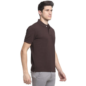 USI Uni Style Image Mens Smart Fit Con 11 Polo T-Shirt Color: Coffee Large