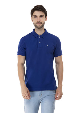 Open image in slideshow, USI Uni Style Image Mens Smart Fit Con 11 Polo T-Shirt Color: Akal Blue
