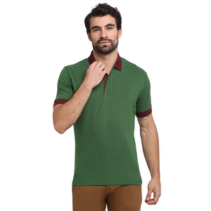 Open image in slideshow, USI Uni Style Image Men&#39;s Regular Fit Pik 32 Polo with Design Color: Green
