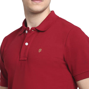 USI Uni Style Image Mens Smart Fit Con 11 Polo T-Shirt Color: Real Mulberry