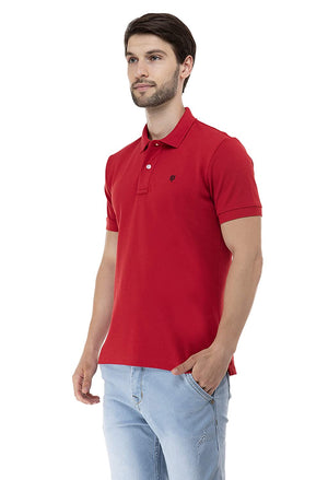 USI Uni Style Image Mens Smart Fit Con 11 Polo T-Shirt Color: Red