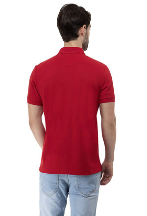 USI Uni Style Image Mens Smart Fit Con 11 Polo T-Shirt Color: Red