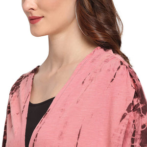 USI Uni Style Image Women's Cotton Shrug Color Pink/Brown