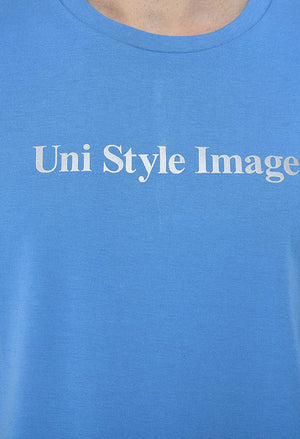 USI Uni Style Image Mens T-Shirt Color: Blue