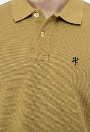 USI Uni Style Image Mens Smart Fit Con 11 Polo T-Shirt Color: Khaki